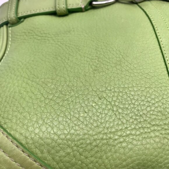 Coach Vintage Light Green Leather Hampton Satchel Bag F-10688 - Picture 12 of 12